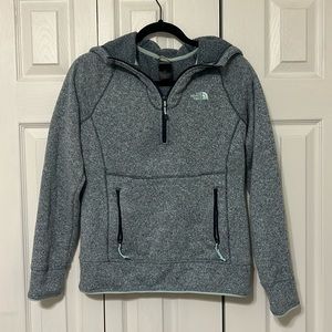 The North Face Hooded Quarter Zip - Gray